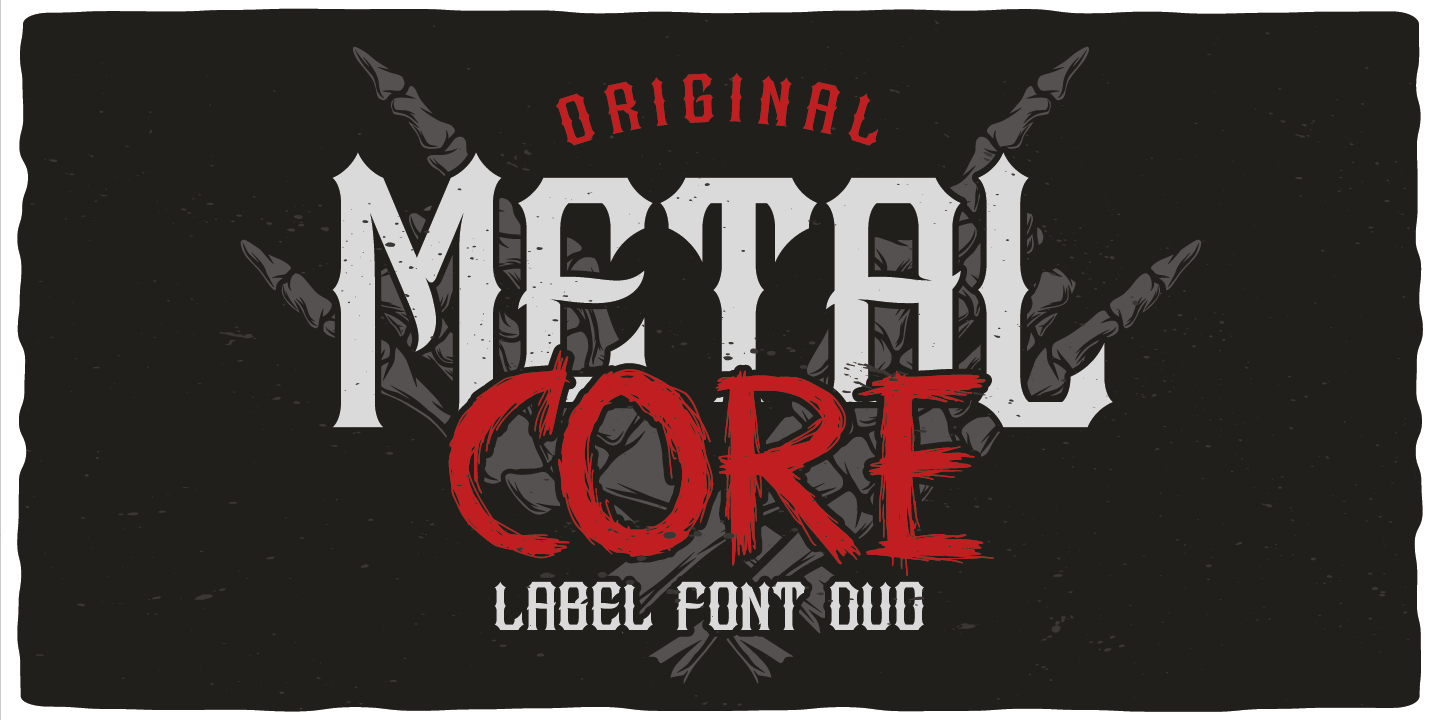 Metal Core Nerve Font preview